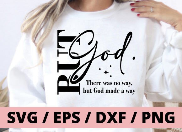 But God SVG: A Christian Sweatshirt Graphic That Elevates Brand Messaging