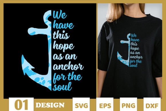 Christian Anchor SVG Enhances T-Shirt Designs with Soulful Visuals
