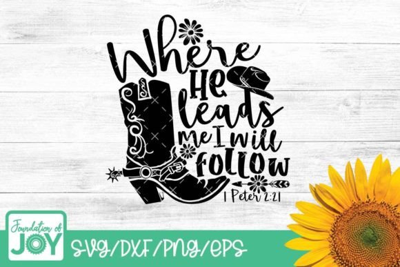 Christian Country Western Bible Verse: A Bold Graphic Design Asset for T-Shirt Creators and Content Publishers