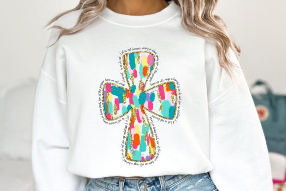 Christian Cross Easter PNG: A Versatile Graphic for T-Shirt Designs & Handmade Crafting