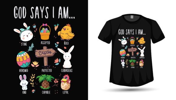 Easter T-shirt Design for Christian: Graphics That Speak to Faith and Craft