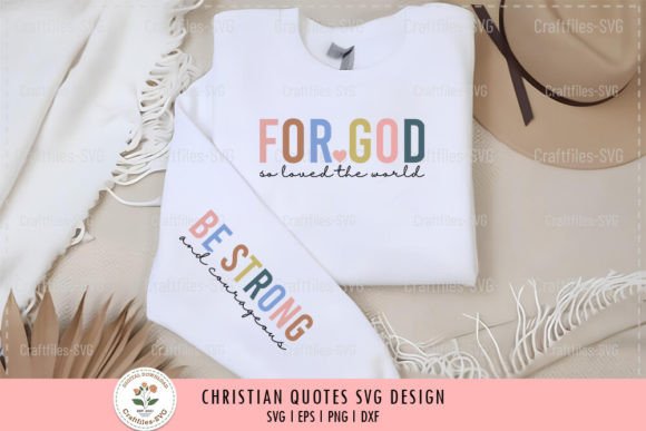 For God So Loved the World – Christian Graphics for T-Shirt Designs