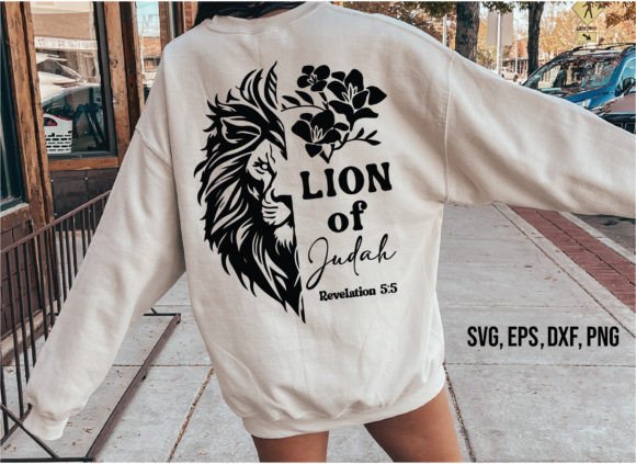 Lion of Judah SVG: Elegant Christian Graphics for T-Shirt Branding